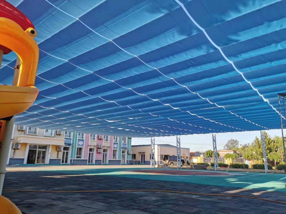 幼（yòu）兒園操（cāo）場遮陽簾案例分享
